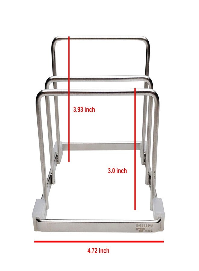 LENITH Small Size Stainless Steel Wire Cutting Board Holder, Cutting Board Rack Organizer Kitchen (Small) - Image 3