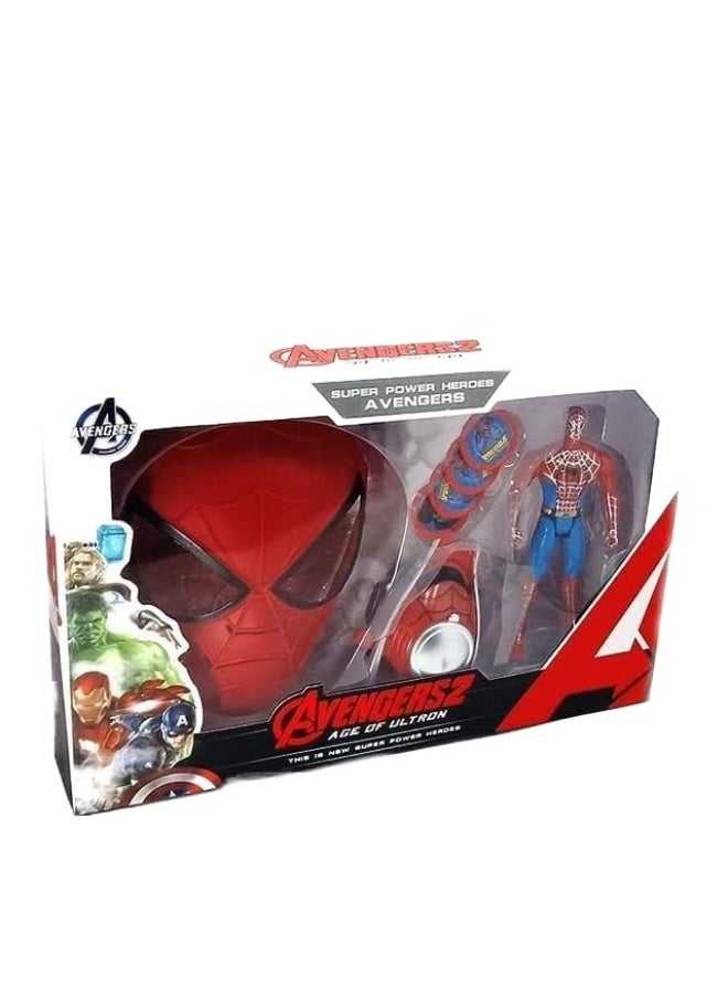 TOY GARDEN Spiderman with Mask Avengers Hero Action Figure Combo Pack, Multicolour – 12x8x7 cm  - Image 4
