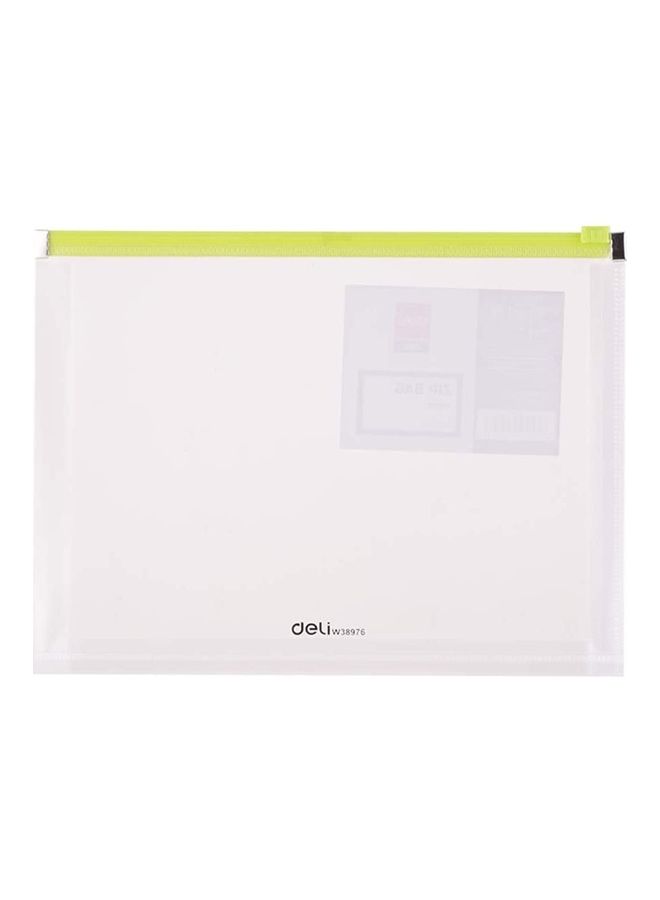 NIBEMINENT 3-Piece Zipper Bag Set Green 