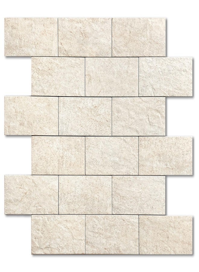 M MOFIT Marble Stick on Subway Tiles for Kitchen,Self Adhesive Tile Stickers Peel and Stick Wall Tiles Waterproof (Beige 10 Sheets) - Image 1