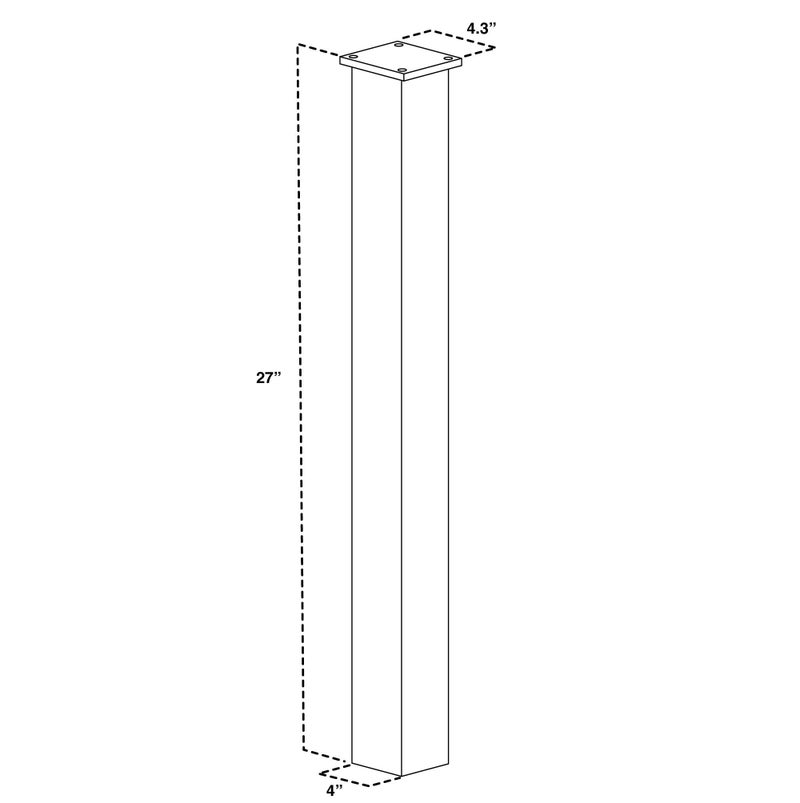 Mail Boss 7127 Surface Mount Post, Black - Image 5