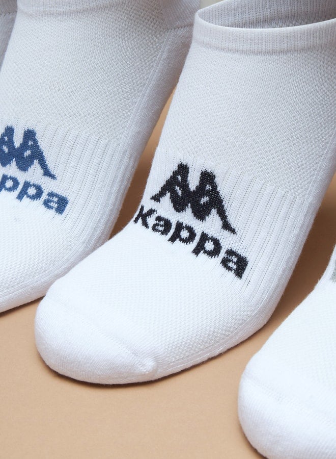 Kappa Logo Detail Ankle Length Socks - Set of 5 - Image 2