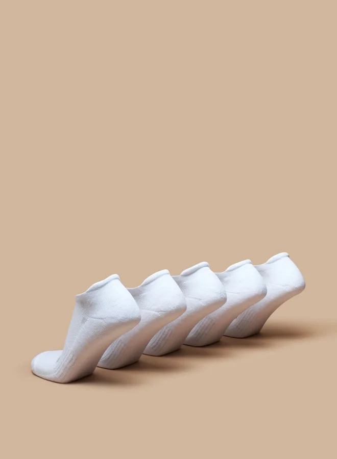 Kappa Logo Detail Ankle Length Socks - Set of 5