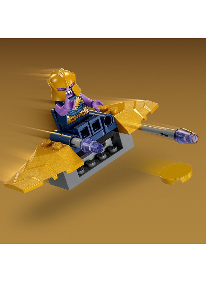 LEGO - Marvel Iron Man Hulkbuster Vs. Thanos Building Toy Set; Super Hero Battle Action; Character Sits Inside The Large Suit; Posable Mech, Flying Ship And 2 Minifigures; Gift For Kids Aged 4+ (66 Pieces) 76263 - Image 1
