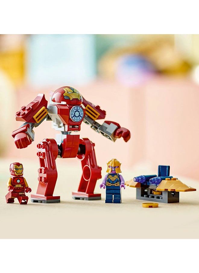 LEGO - Marvel Iron Man Hulkbuster Vs. Thanos Building Toy Set; Super Hero Battle Action; Character Sits Inside The Large Suit; Posable Mech, Flying Ship And 2 Minifigures; Gift For Kids Aged 4+ (66 Pieces) 76263 - Image 1