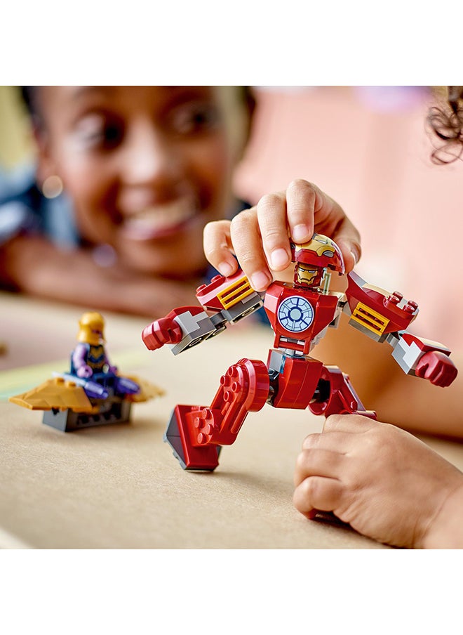 LEGO - Marvel Iron Man Hulkbuster Vs. Thanos Building Toy Set; Super Hero Battle Action; Character Sits Inside The Large Suit; Posable Mech, Flying Ship And 2 Minifigures; Gift For Kids Aged 4+ (66 Pieces) 76263 - Image 1