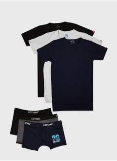 set of 3+3 Relax Boxer +Undershirt O nick