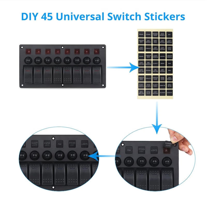 Wivplex 8 Gang Waterproof Switch Panel - Image 4