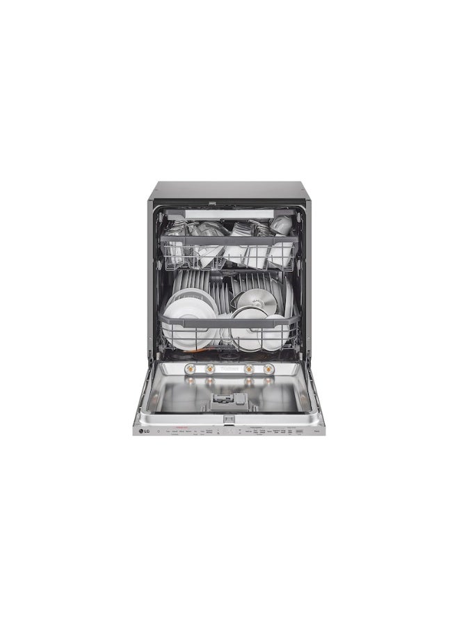LG BuiltIn Dishwasher 14 Place Setting Inverter Direct Drive Smart ThinQ WiFi Noble Steel 97 kW DBC435TSL Noble Steel - Image 2