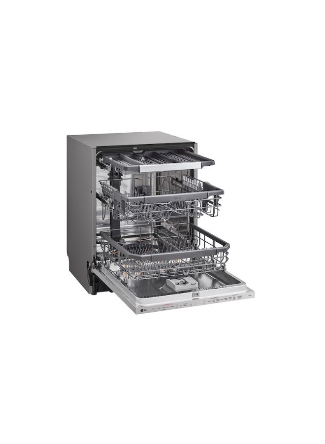 LG BuiltIn Dishwasher 14 Place Setting Inverter Direct Drive Smart ThinQ WiFi Noble Steel 97 kW DBC435TSL Noble Steel - Image 4