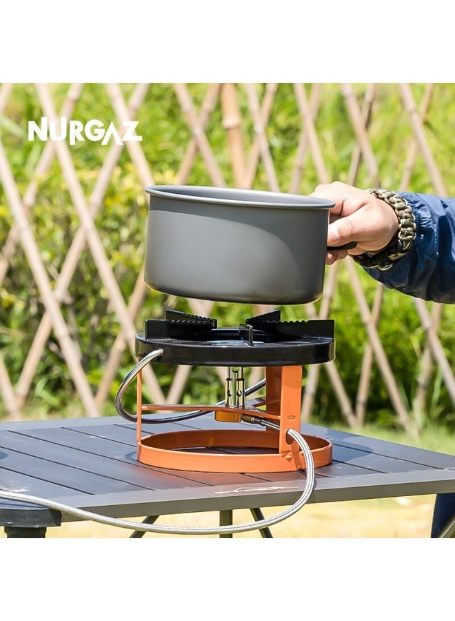 Nurgaz Outdoor Camping Stove Split Gas Stove Flat Gas Canister Stove Portable Picnic Carry Stove - Image 3