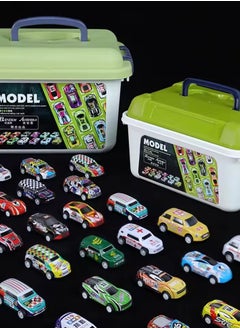 General Pull Back Cars with Storage Box, 30pcs Racing Cars, Colorful Toy Car with Different Patterns, Made of Aluminum Alloy, Suitable for Boys and Girls of All Ages  - Image 5