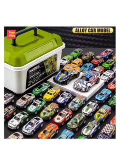 General Pull Back Cars with Storage Box, 30pcs Racing Cars, Colorful Toy Car with Different Patterns, Made of Aluminum Alloy, Suitable for Boys and Girls of All Ages  - Image 2