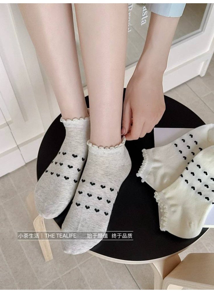 Women's Casual Cotton Ankle Socks Set – Comfortable Everyday Socks (5 Pairs + 1 Gift) – Soft Material and Modern Designs - Image 3