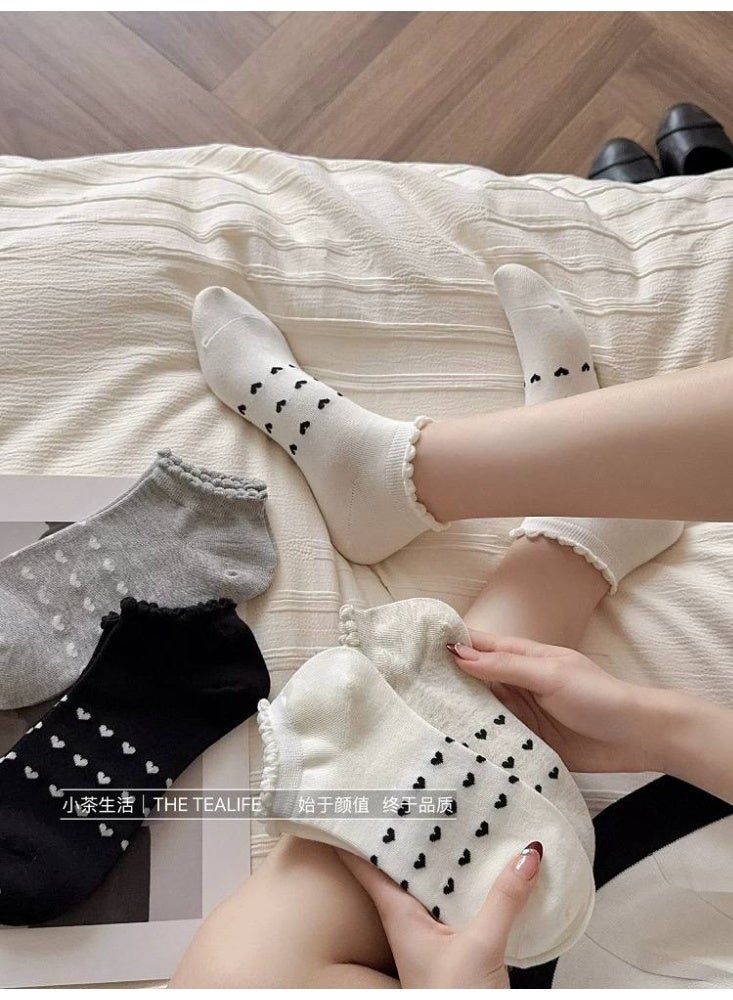 Women's Casual Cotton Ankle Socks Set – Comfortable Everyday Socks (5 Pairs + 1 Gift) – Soft Material and Modern Designs - Image 5