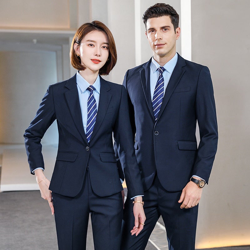 Business Professional Slim Suit Men'S And Women'S Same Men'S Suit Suit Formal Work Clothes - Image 5