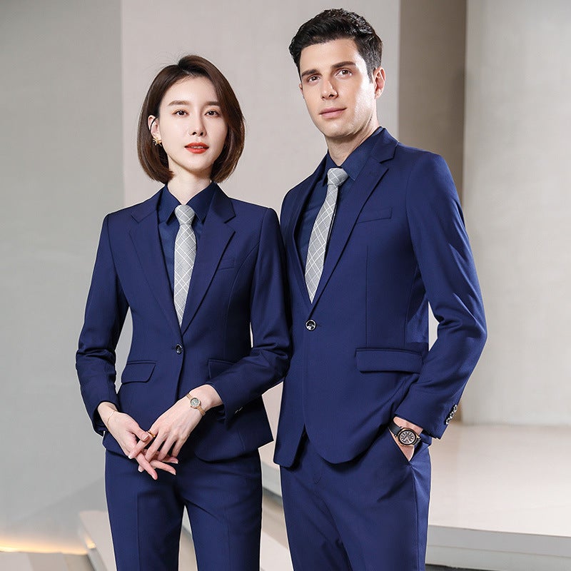 Business Professional Slim Suit Men'S And Women'S Same Men'S Suit Suit Formal Work Clothes - Image 2