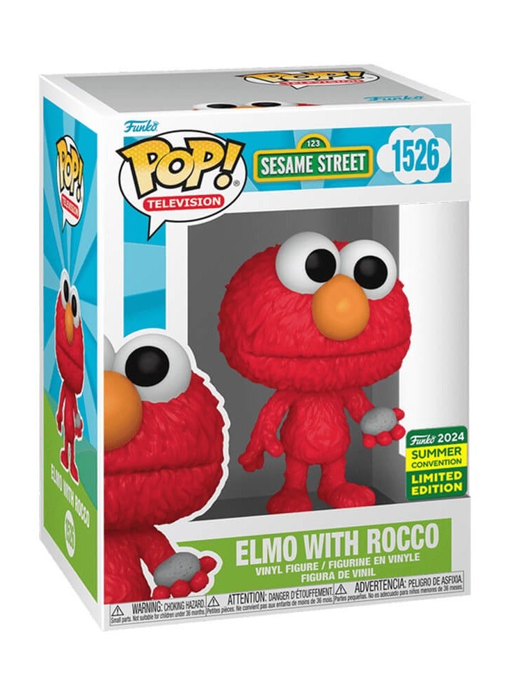 Funko Funko Pop! Tv Series: Sesame Street - Elmo with Rocco (San Diego Comic-Con International 2024 Convention Exclusive) Shared Sticker SDCC 2024 #1526 - Image 2