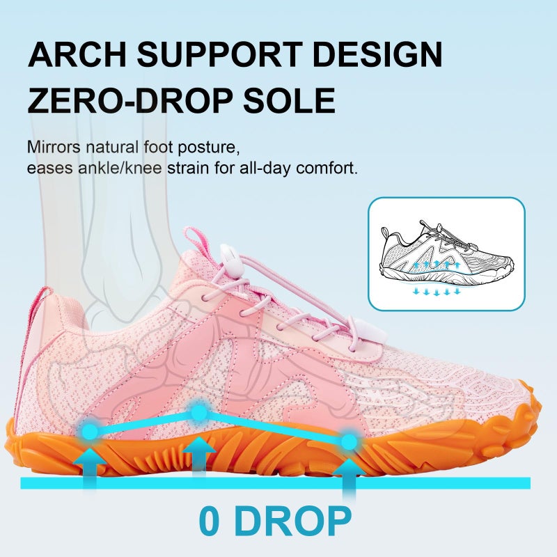 ELETON Hike Barefoot Shoes Womens Men Footwear,Pro-Healthy&Non-Slip Water Shoe for Women Men, Wide Toe Running Shoes Boots Sneakers Unisex - Image 4