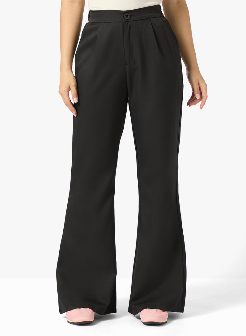 Ginger Tailored Relax Fit Blazer & Flared Pant Suit Set - Image 4