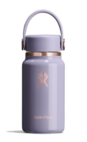 Hydro Flask Micro Bottle Leak Proof Purse or Pocket Flask Insulated Mini Water Bottle 67 Oz Vapor Rose Gold - Image 1