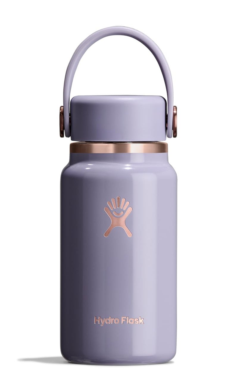 Hydro Flask Micro Bottle Leak Proof Purse or Pocket Flask Insulated Mini Water Bottle 67 Oz Vapor Rose Gold - Image 2
