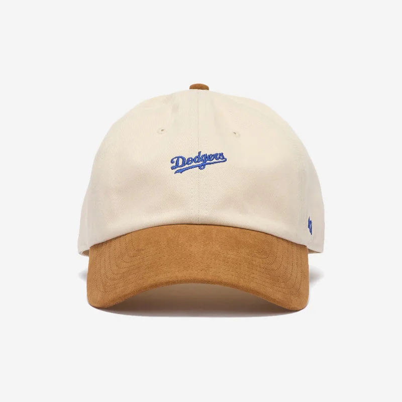 47 MLB Los Angeles Dodgers Script Suede Visor Strapback Cap - Men