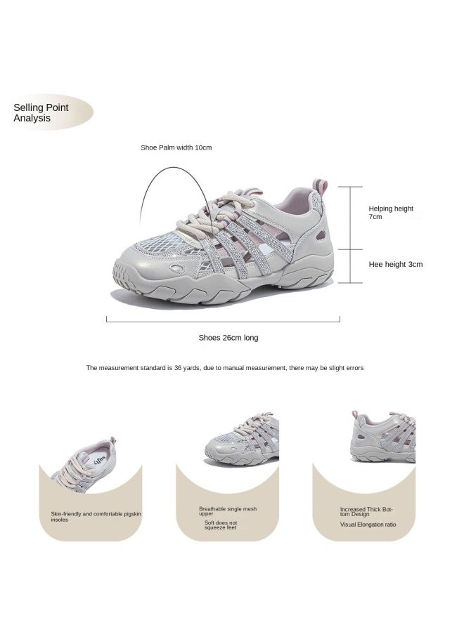 SAFIYA Hot Selling】saturday Brand Women's Gumshoes 2025 New Hollow Mesh Rhinestone Casual Shoes - Image 4
