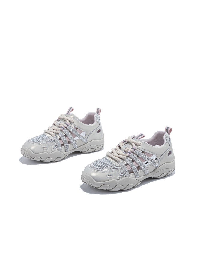 SAFIYA Hot Selling】saturday Brand Women's Gumshoes 2025 New Hollow Mesh Rhinestone Casual Shoes - Image 3