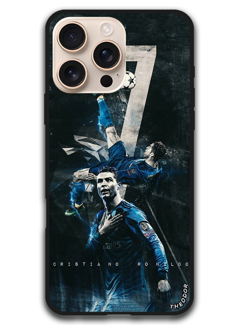 Theodor Protective Case Anti Scratch Shock Proof Bumper Cover For iPhone 16 Pro Max (6.9)-inch Ronaldo 3 - Image 1