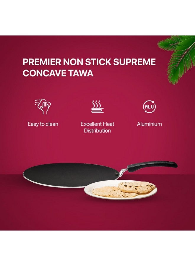 Premier Non Stick 24cm Supreme Concave Tawa - Perfect for Dosas, Pancakes, Durable, Non-Stick Surface for Healthier Meals, Lightweight, Durable, Heat Resistant, Dishwasher Safe Tawa - Image 3