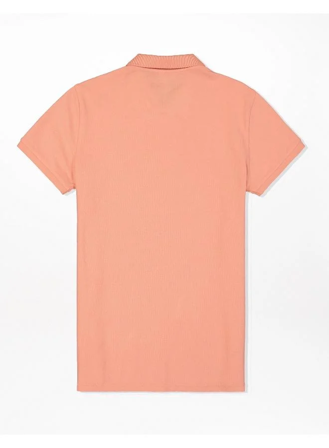 امريكان ايجل Logo Detail Short Sleeve Polo Shirt