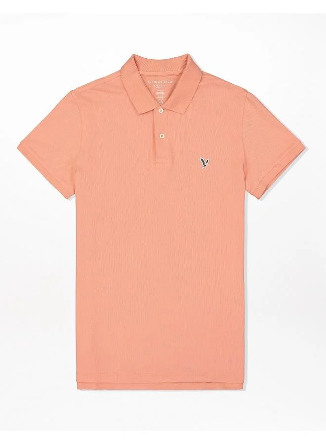 امريكان ايجل Logo Detail Short Sleeve Polo Shirt