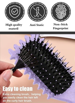 Hair styling and detangling comb - R05 - view 2