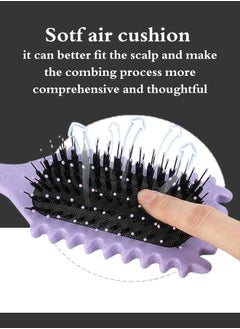 TRENZ Curling Comb, Curly Hair Styling Brush, Hair Styling Brush for Combing and Shaping Curly Hair Purple  - Image 3