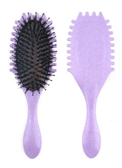 TRENZ Curling Comb, Curly Hair Styling Brush, Hair Styling Brush for Combing and Shaping Curly Hair Purple  - Image 1
