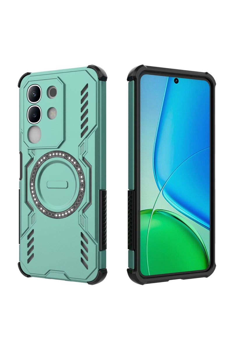 غطاء هاتف مغناطيسي مناسب لـ VIVO Y29 4G مع تبريد حراري - حماية دقيقة وتفريغ حرارة، بتصميم دقيق ومحول مغناطيسي.