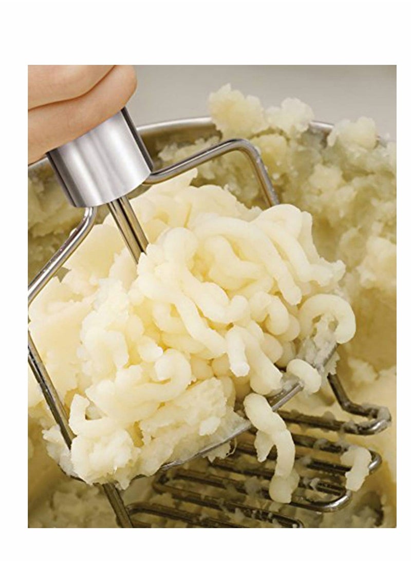 SYOSI - Dual-Action Potato Masher and Ricer - Image 1