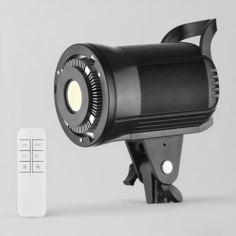 LED Video Light 60W 5500K Dimmable - Portable 1.04kg Bowens Mount Studio Portrait Light with Silent Cooling for Photography Video Recording Outdoor Filmmaking - Image 1