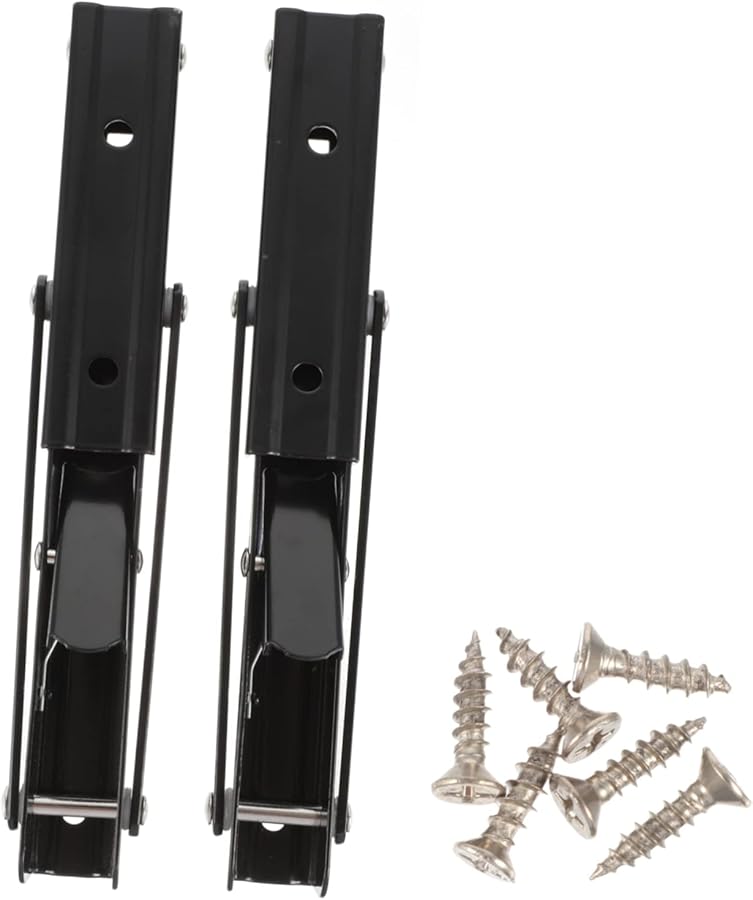 Heavy Duty Shaped Folding Shelf Brackets 20X10 8CM For Microwave Oven RV Garage Storage - Image 1