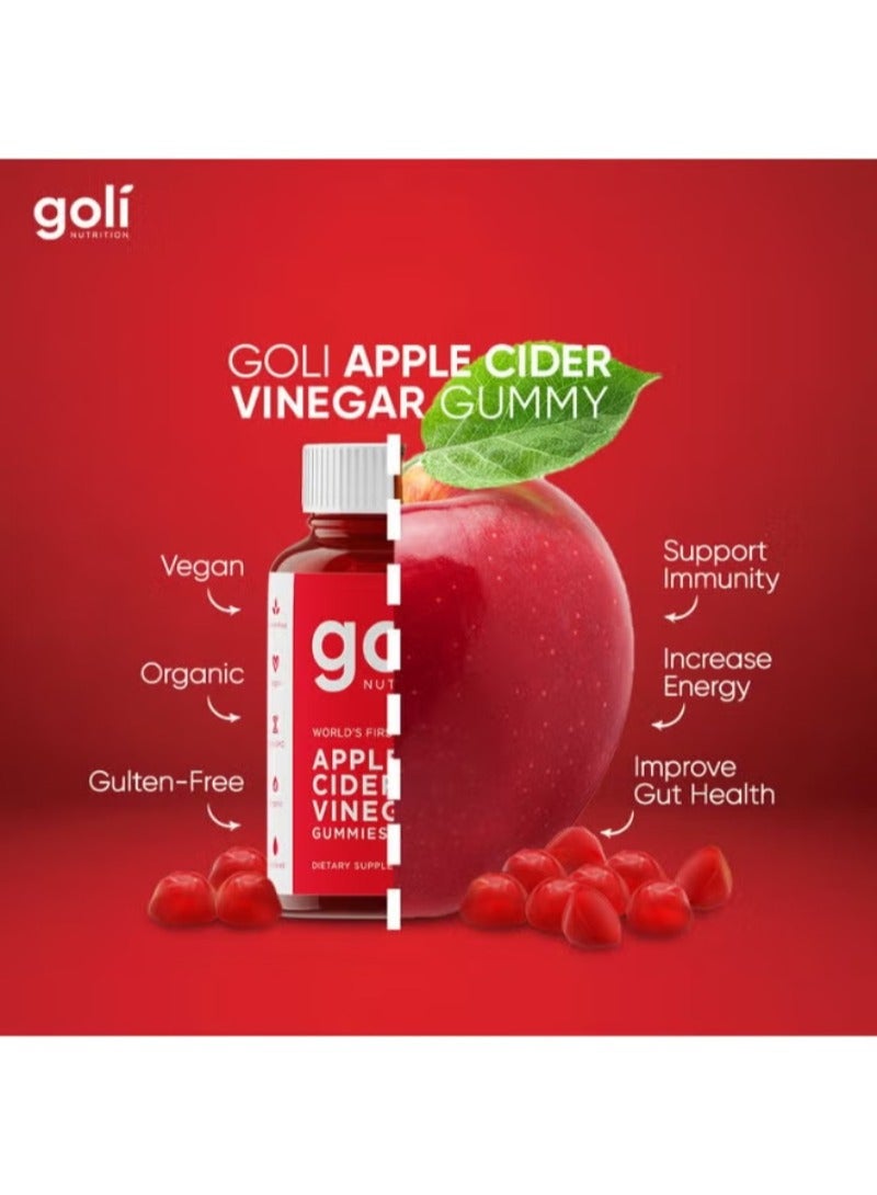 Goli Apple Cider Vinegar Gummies 60 Pieces - Image 1