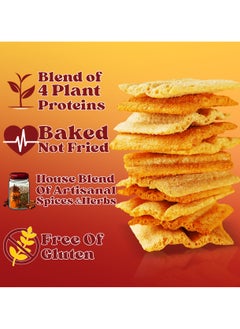 Soul Pantry Peri Peri Protein Chips, With High Protein Crunch Bold Peri Peri Flavor, Infused with Plant Proteins for an Irresistible Bite, Baked Vegan Friendly, Pack of 6  - Image 2