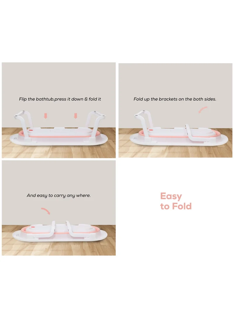 Nurtur Nurtur Collapsible Baby Bathtub  Mini swimming pool bather for baby with Non slip design  Pink