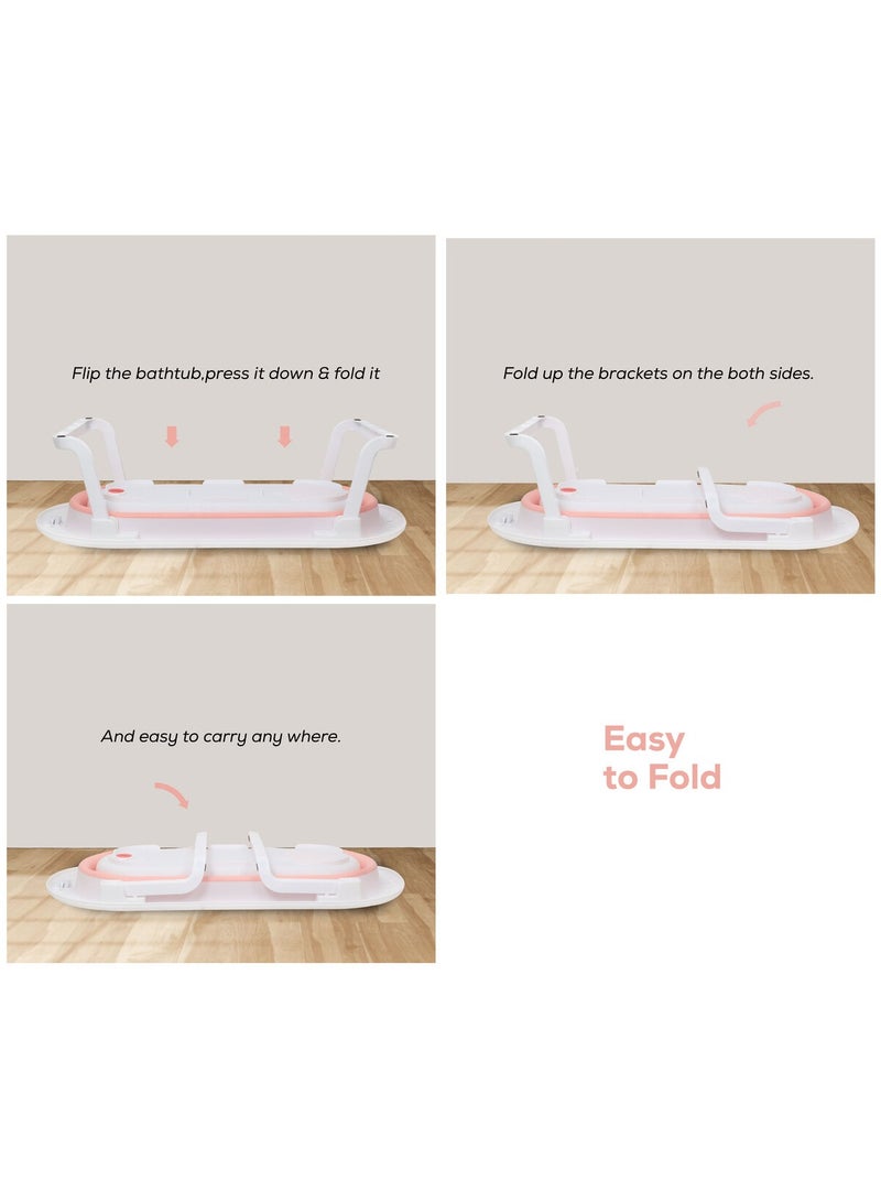 Nurtur Nurtur Collapsible Baby Bathtub  Mini swimming pool bather for baby with Non slip design  Pink  - Image 3