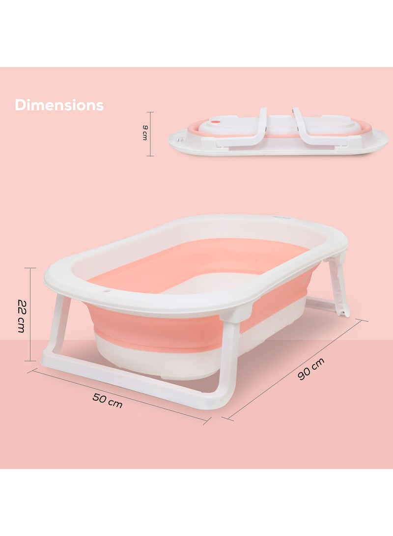 Nurtur Nurtur Collapsible Baby Bathtub  Mini swimming pool bather for baby with Non slip design  Pink  - Image 4