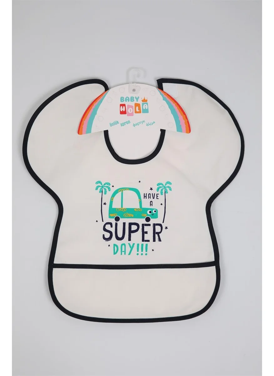 Baby Hola Babyhola 0-6 Years Old Large Size BLW Baby Bib Activity Bib with Waterproof Pocket 1000