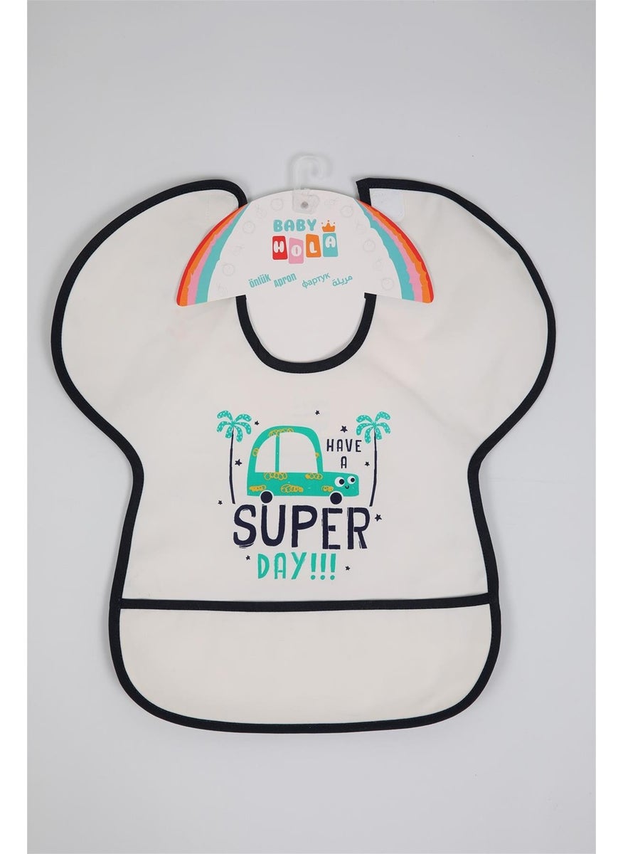 Baby Hola Babyhola 0-6 Years Old Large Size BLW Baby Bib Activity Bib with Waterproof Pocket 1000  - Image 3