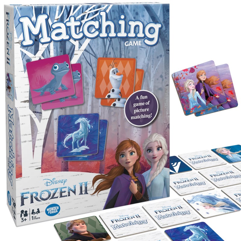 Wonder Forge Frozen 2 Memory Matching Game For Kids Ages 3-5 - Toddler Learning & Educational Toys Featuring Anna  Elsa  And Olaf - Fun Disney Toys - Image 1