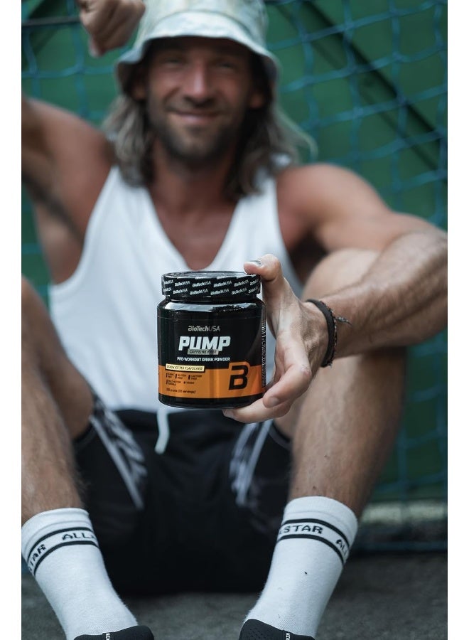 BioTechUSA Pump Caffeine Free | Energy, Concentration & Immune Support | 19 Active Ingredients | Pre-Workout Powder Drink 330g, Tropical Fruits - Image 3