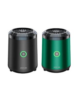 GREEN LION Mini Bakhour 2 Rechargable Incense Burner / Bukhour / Luxury Scent  / Auto Off Feature / Type-C Charging / Compact & Portable / 10-15 Times Working Capacity / Accompanied by Fragrance / 2000mAh Battery - Black  - Image 2